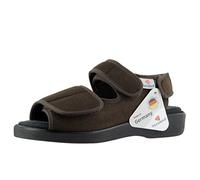 VAROMED Lugano Gesundheitssandalen Mocca Braun I Gr. 43 I Orthopädische Schuhe Damen & Herren I Schuhe für geschwollene Füße I Sandalen mit Wechselfußbett I Made in Germany