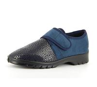 VAROMED Strasbourg Orthopädische Stretchschuhe Damen I Marine I Gr. 40 I Klett Damen-Stretchschuhe für Sensible Füße I Fußentlastend, mit Wechselfußbett I Made in Germany