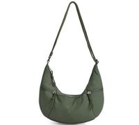 VASCHY Halbmond Crossbody Bag, Moon Bag Damen Schultertasche Mode Leichte Nylon Mittelgroß Umhängetasche für Reisen/Arbeit/Schule