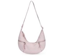 VASCHY Halbmond Crossbody Bag, Moon Bag Damen Schultertasche Mode Leichte Nylon Mittelgroß Umhängetasche für Reisen/Arbeit/Schule