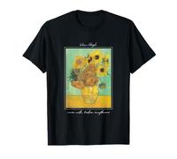 Vase mit 12 Sonnenblumen Van Gogh Damen Mädchen Grafik T-Shirts T-Shirt
