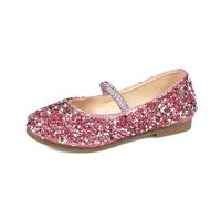VASHCAME-Prinzessin Schuhe Mädchen Glitzer Kinder Flache Ballerinas Pailletten Mary Jane Elegante