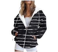 Vasreyy Blitzangebote des Tages Damen Sweatshirt Hoody Damen Mit Kapuze Weihnachts Pullover Kapuzenpullover Oversized Y2K Kapuzenjacke Gestreifter Kordelzug Sweatjacke Mit Kapuze Kapuzenpulli Hoodie