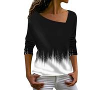 Vasreyy Damen Pullover Winter Teenager mädchen y2k Grüner Trachtenblusen Cut Out Oberteil Tank Top Sommer Oktoberfest Bluse(M, Black)