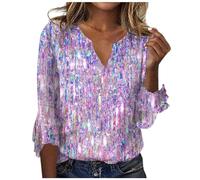 Vasreyy Longshirt Hoodie Damen t-Shirt Bedrucken Sweatshirt Jacke Damen Hoodie Kleid Damen Pullover Damen Strick Pullover Damen Pink Damen Strickpullover Pailletten Pullover Damen (XXL, Lila)