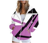 Vasreyy Meine Bestellung Anzeigen Oversize Pullover Damen Oversize Hoodie Damen Y2K Kapuzenjacke Mit Tasche Reißverschluss Sweatshirt Mit Kapuze Moderne Pullover Damen (Light Purple, M)