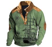 Vasreyy sportbekleidung t-Shirts für Herren kuschel Hoodie t-Shirt Herren v-Ausschnitt Tshirt Herren Set Tactical Klamotten Herren Teddy-Fleece (XL, Green)