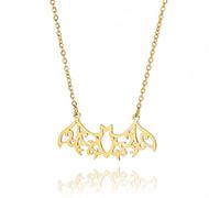 VASSAGO Fledermaus-Halskette, Vampir-/Fledermaus-Anhänger, Gothic-, Fledermaus-, Choker-Halskette, Hip-Hop, Punk, Tier-, Fledermausflügel-Halsketten, Gothic-Halloween-Schmuck für Frauen und Mädchen,