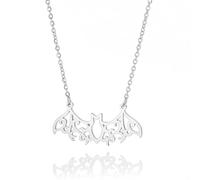 VASSAGO Fledermaus-Halskette, Vampir-/Fledermaus-Anhänger, Gothic-, Fledermaus-, Choker-Halskette, Hip-Hop, Punk, Tier-, Fledermausflügel-Halsketten, Gothic-Halloween-Schmuck für Frauen und Mädchen,