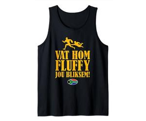 Vat Hom Fluffy Jou Bliksem lustiger südafrikanischer Rugby-Satz Tank Top