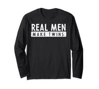 Vatertag Real Men Make Twins Funny Dad Daddy Papa Humor Langarmshirt