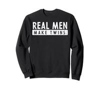 Vatertag Real Men Make Twins Funny Dad Daddy Papa Humor Sweatshirt