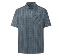 Kurzarmhemd VAUDE "MEN'S ALBSTEIG SHIRT III", Herren, Gr. XL, N-Gr, grau (heron), Obermaterial: 54% Lyocell, 46% Polyester, Hemden, Kurzarm, aus Lyocell und Polyester, mit Knopfleiste (47498562-XL) he