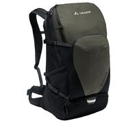 VAUDE Bike Alpin Pro 28+ Mountainbikerucksack - Khaki | Mountainbikerucksack mit Aeroflex-Rückensystem - 28 L Volumen - Regenhülle inklusive - für Mehrtagestouren