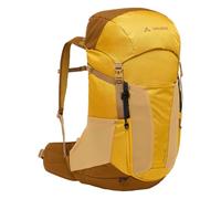 VAUDE Brenta 30 - Wanderrucksack für Damen & Herren mit 30 Liter Volumen, Aeroflex 3D Rückenbelüftung, Anpassbare Rückenlänge & Regenhülle - für Tagestouren - burnt yellow