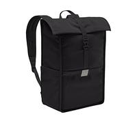 VAUDE City-Rucksack Coreway 20l in Schwarz, wasserabweisender Rucksack Damen & Herren, leichter Daypack für Städtetrips mit Laptop-Fach, Rolltop-Rucksack ideal für den urbanen Alltag