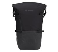 VAUDE Cityrucksack CityGo II 23 Liter Schwarz, wasserdichter Rucksack Damen & Herren, leichter Daypack für Städtetrips mit Laptop-Fach, Rolltop Rucksack ideal für den urbanen Alltag