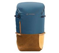 VAUDE Cityrucksack CityGo II 30 Liter Blau, wasserdichter Rucksack Damen & Herren, leichter Daypack für Städtetrips mit Laptop-Fach, Rolltop Rucksack ideal für den urbanen Alltag