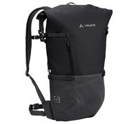 VAUDE Cityrucksack CityGo II 23 Liter Schwarz, wasserdichter Rucksack Damen & Herren, leichter Daypack für Städtetrips mit Laptop-Fach, Rolltop Rucksack ideal für den urbanen Alltag