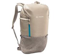 VAUDE Cityrucksack CityGo II 30 Liter Beige, wasserdichter Rucksack Damen & Herren, leichter Daypack für Städtetrips mit Laptop-Fach, Rolltop Rucksack ideal für den urbanen Alltag