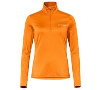 VAUDE Damen dünner Fleecepullover Livigno Halfzip II, angenehm warm, schnelltrocknend, atmungsaktiv, Passform: Slim fit, kurkuma, 34