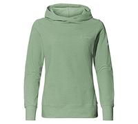 Kapuzensweatshirt VAUDE "WOMEN'S TUENNO PULLOVER" Gr. 34, grün (willow green) Damen Sweatshirts Logoprägung auf dem Arm (82674807-34)