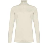 VAUDE Damen dünner Fleecepullover Livigno Halfzip II, angenehm warm, schnelltrocknend, atmungsaktiv, Passform: Slim fit, Ecru, 42