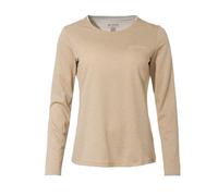 VAUDE Damen Longsleeve Essential LS T-Shirt, Funktionsshirt, perfekt als Baselayer, atmungsaktiv, pflegeleicht und schnelltrocknend, Linen, 42