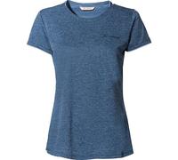 VAUDE Essential T-Shirt für Damen - Schnelltrocknendes & pflegeleichtes Sport Shirt, Atmungsaktives Outdoor T-Shirt mit Rundhals - Dark sea Uni, 46