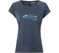 Vaude Tekoa Ii Kurzarm-t-shirt 38 Dark Sea/White