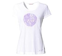 Vaude Skomer Print II - T-shirt - Damen I40 D36 White/Violet