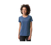 VAUDE Essential T-Shirt für Damen - Schnelltrocknendes & pflegeleichtes Sport Shirt, Atmungsaktives Outdoor T-Shirt mit Rundhals - Dark sea Uni, 40