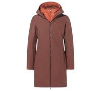 VAUDE Damen Wintermantel Annecy 3in1 Coat III, warmer Innenmantel mit zertifizierte Daunenfüllung, wasserdicht, winddicht und atmungsaktiv, tobacco, 46