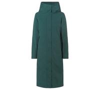 VAUDE Damen Wintermantel Coreway Coat, lang und warm mit PrimaLoft® Wattierung, wasserdicht, winddicht und atmungsaktiv, deep pond, 42