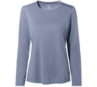 VAUDE Damen Longsleeve Essential LS T-Shirt, Funktionsshirt, perfekt als Baselayer, atmungsaktiv, pflegeleicht und schnelltrocknend, Dark iris, 40