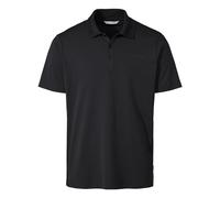 VAUDE Essential Poloshirt Herren - Leichtes Sommer-Poloshirt aus 100% recyceltem Polyester, schnelltrocknend & geruchshemmend, Kurzarm mit Polokragen - Black, M