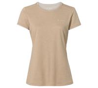 VAUDE Essential T-Shirt für Damen in Linen, Größe 46 - Schnelltrocknendes & pflegeleichtes Sport Shirt, Atmungsaktives Outdoor T-Shirt mit Rundhals, Ideal für Fahrradreisen, Wandern & Trekking