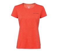VAUDE Essential T-Shirt für Damen - Schnelltrocknendes & pflegeleichtes Sport Shirt, Atmungsaktives Outdoor T-Shirt mit Rundhals - Glowing red, 42