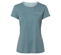 VAUDE Essential T-Shirt für Damen - Schnelltrocknendes & pflegeleichtes Sport Shirt, Atmungsaktives Outdoor T-Shirt mit Rundhals, für Fahrradreisen, Wandern & Trekking - Nordic Blue, 34