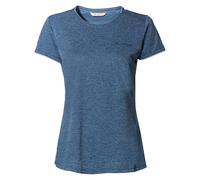 VAUDE Essential T-Shirt für Damen - Schnelltrocknendes & pflegeleichtes Sport Shirt, Atmungsaktives Outdoor T-Shirt mit Rundhals - Dark sea Uni, 46