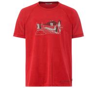 VAUDE Kurzarm-T-Shirt Gleann II Herren zum Wandern und Reisen Mars Red XL