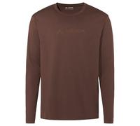 VAUDE Herren Logo LS T-Shirt, funktionell und atmungsaktiv, 100% aus GOTS-zertifizierter Bio-Baumwolle, Turf, S