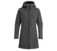 VAUDE Damen Mantel Tinshan Coat III, moderner Wollmix-Mantel mit weichem Fleece-Innenfutter, dark sea, 36