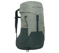 VAUDE Jura 18 - Wanderrucksack für Damen & Herren 18 Liter, Belüfteter Netzrücken mit Regenhülle, Ergonomische Schultergurte & Trinksystem - für Tagestouren - agave