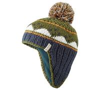 VAUDE Kinder-Bommelmütze 'Knitted Cap IV' mit Ohrenschutz, woodland, Gr. S