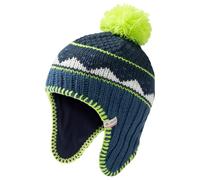 VAUDE Kinder Bommelmütze Kids Knitted Cap IV, warm mit weichem Innenfleece, mit verlängertem Ohrenschutz, ultramarine, M