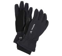 VAUDE Kinder Handschuh Kids Rondane Gloves, winddichter, vielseitiger Softshell Kinderhandschuh, wasserabweisend, Black/Black, 3
