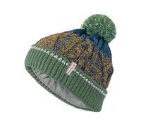 VAUDE Kinder Mütze Kids Cornua Beanie III, warm und elastisch, mit weichem Fleece-Innenfutter, Woodland, S