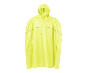 VAUDE Kinder-Regenponcho 'Grody II' mit Gummiband eingefasster Kapuze, neon yellow, Gr. S