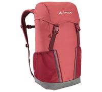 VAUDE Kinderrucksack Jungen & Mädchen Puck, brick, Einheitsgröße | Komfortabler Wanderrucksack Kinder 10L - Wetterfester Schul- oder Kindergartenrucksack mit Regenhülle & Lupe - viel Stauraum